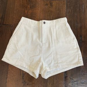 RVCA Off White Corduroy Beach Surf Shorts